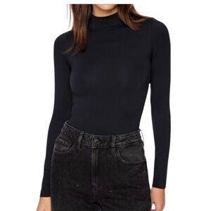 Dynamite Black Long Sleeve Bodysuit